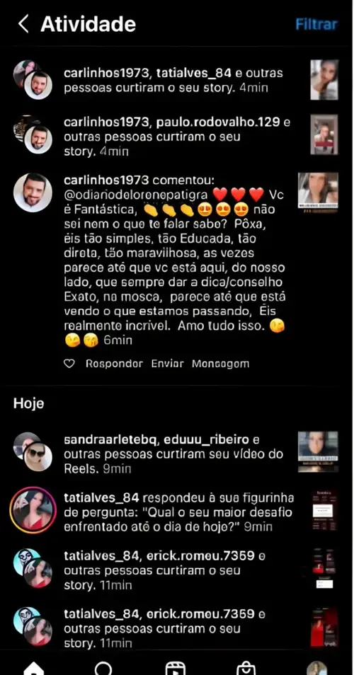Depoimento real recebido por Lorene Patigra — Mudanças que você sente no corpo e na mente 7