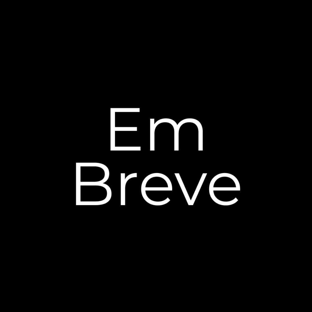 imagem com fundo preto escrito em breve