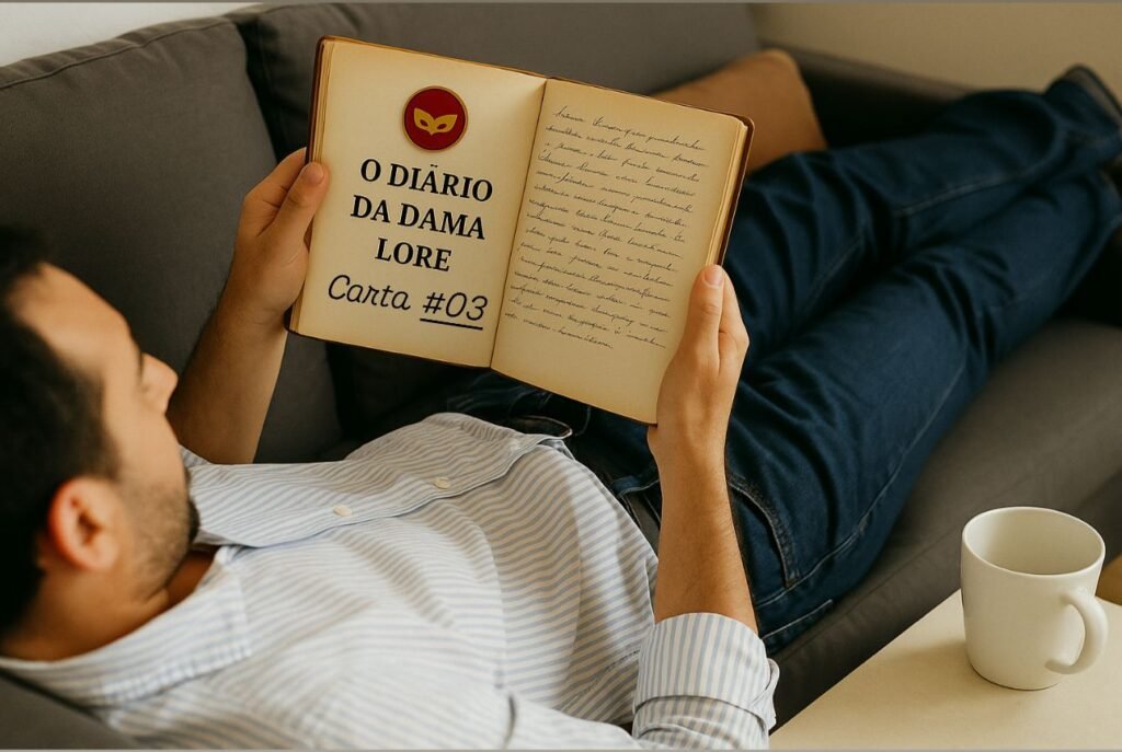 homem deitado lendo a carta 3 de Lorene Patigra