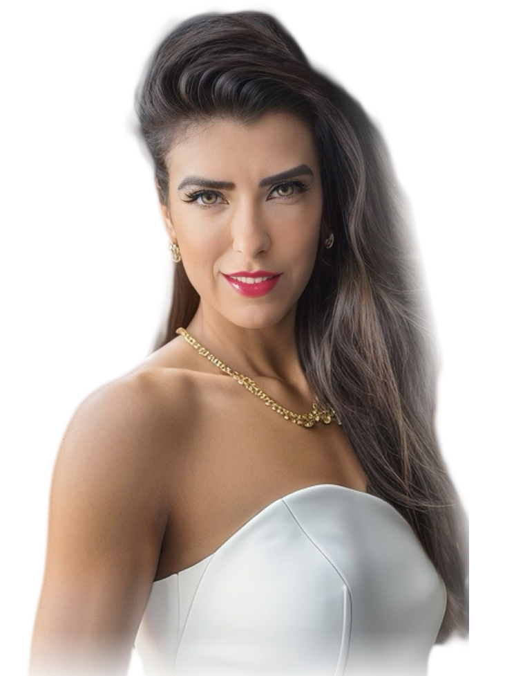 Mentora Lorene Patigra em pose de liderança feminina, poder e sensualidade na cidade