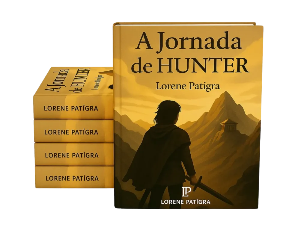 Representação da obra A Jornada de Hunter, ficção sobre transformação interior.