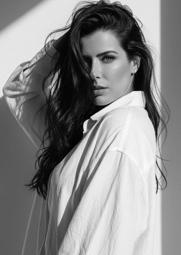 Lorena Patigra vestida de branco