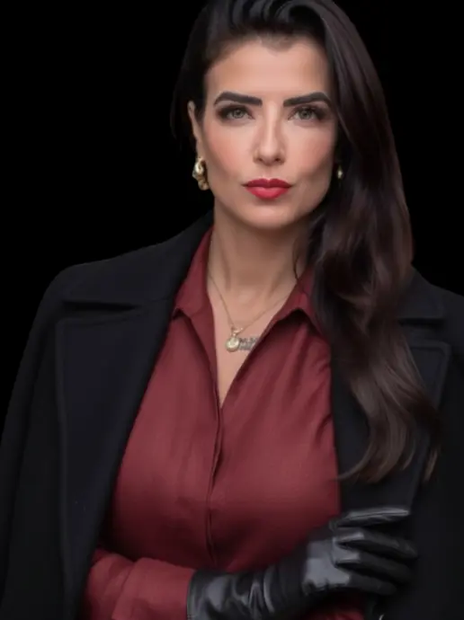 Lorena Patigra de Blazer preto